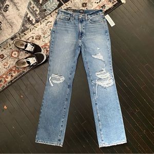 BDG Light Wash Bootcut Jeans Distressed Denim